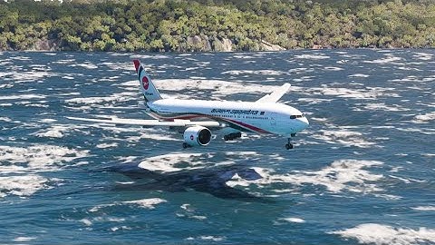 the plane hit a storm and made an emergency landing EPs028