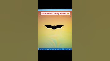 How to draw batman logo using pythno | Draw batman logo using turtle