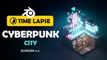 Cyberpunk City in Blender - 3D Modeling Process