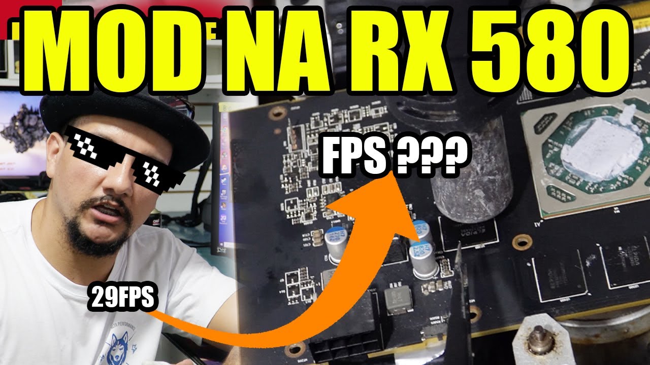Modificamos 🛠️ a RX 580 a pedido do cliente - RX 580 XFX AMD 🔥 - YouTube