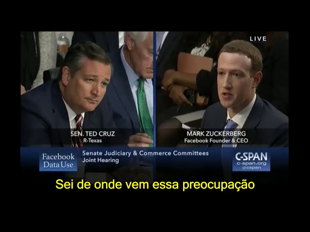 Zuckerberg Depondo no Congresso Norte-Americano (Leg  PTBr) class=