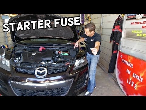 MAZDA CX-7 STARTER FUSE LOCATION REPLACEMENT. MAZDA NO CRANK NO START