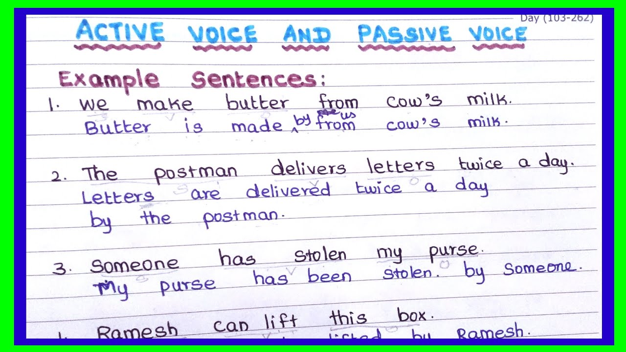 இந்த ஒரு video போதும் Active voice and Passive voice example sentences ...