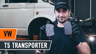 VW TRANSPORTER V Box (7HA, 7HH, 7EA, 7EH) hátsó és első Fékbetét készlet cseréje - videó útmutatók