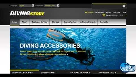 Tutorial Diving Store Magento Theme by Buztheme.com Magento Themes