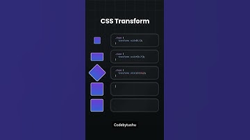 "Explore CSS Transform: Add Stunning 2D and 3D Effects Web Elements!" #html #css #codebytushu