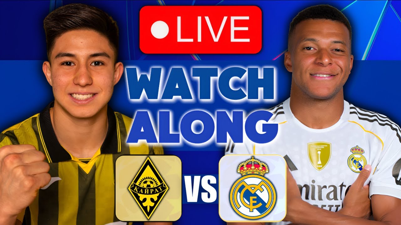 KAIRAT ALMATY VS REAL MADRID LIVE STREAM | UEFA CHAMPIONS LEAGUE | FULL ...