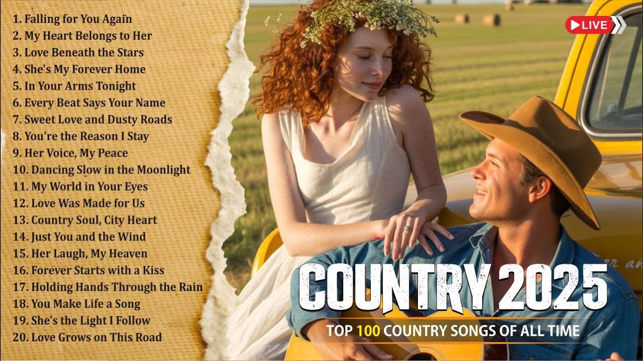 Relaxing Country Music Playlist - 24/7 🤠✨