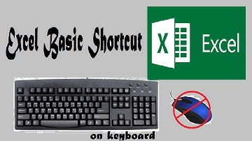 Useful Keyboard Shortcuts for Excel | Basic | PG All In One