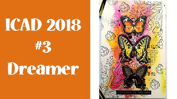 Mixed Media Art Journal Process #3 - Distress Inks and Stamps