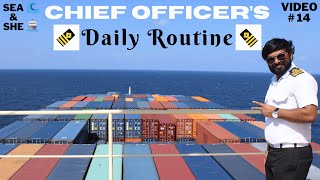 SEA 🌊 & SHE 🚢 || Chief Officer's daily routine @ Sea || JPC VLOGS || Video # 14