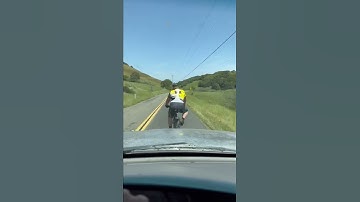 Annoying road cyclist instant karma