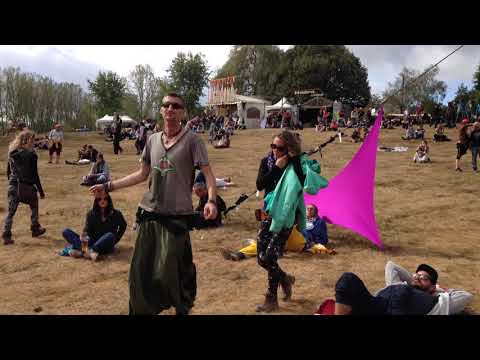 L Ambiance Devant La Scène Principale Du Hadra Trance Festival à Vieure Dans L Allier
