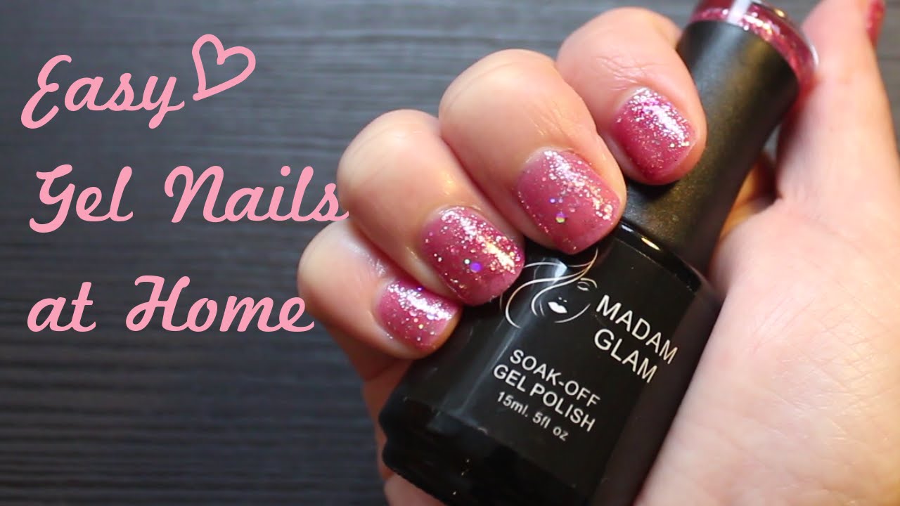 *Easy* Gel Nails at Home - Madam Glam Review - YouTube