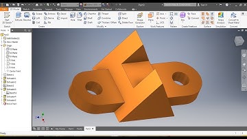 AUTOCAD 3D PRACTICE, (INVENTOR TUTORIAL FOR BEGINNERS), EXERCICE 6 EMO1601 (Mechanical Engineering)