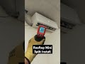 Installing a Mini Split with Condenser  on the roof #airconditioning #condensingunit #minisplit