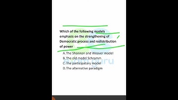 #14 UGC NET MCQs l Journalism and mass communication l Participantry Model  communication Model