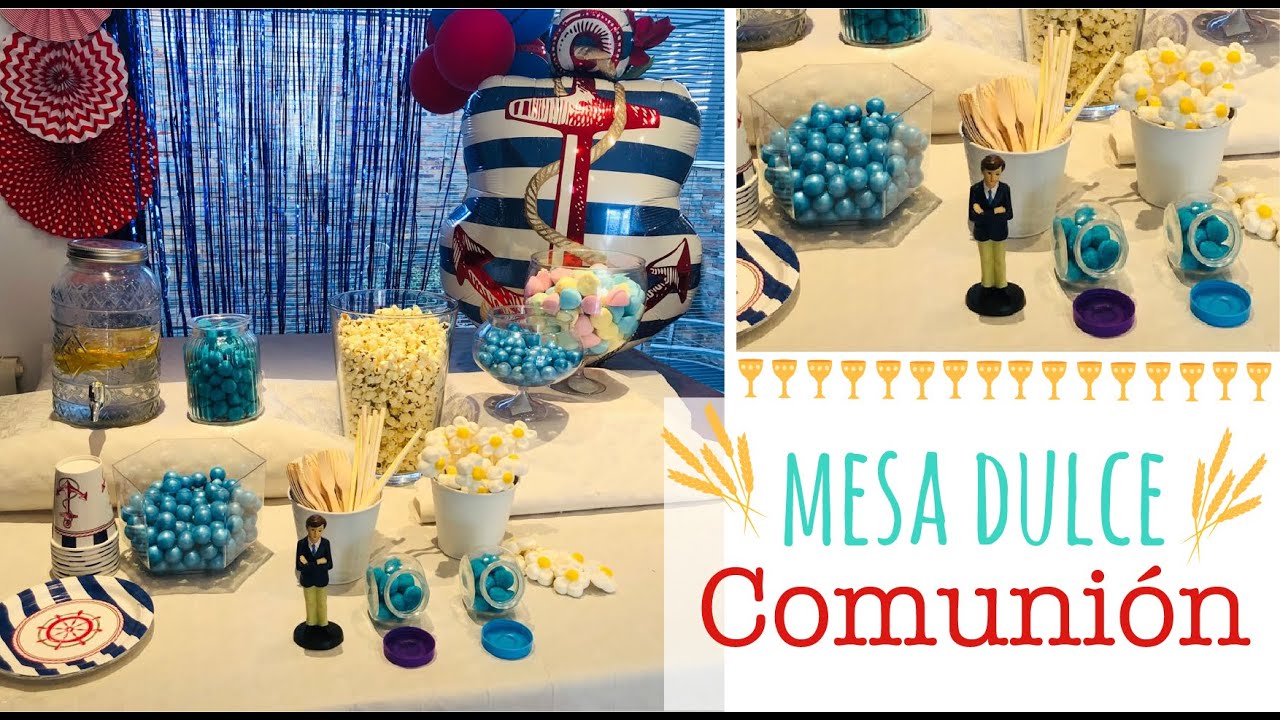 Ideas para un Candy Bar o Mesa Dulce para Primera Comunión