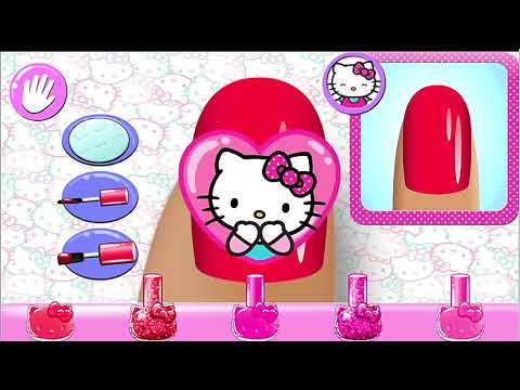 hello-kitty-nail-salon---learn-colors-with-surprise-nail-arts---fun-game-for-girls