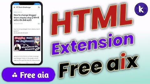 HTML file show in kodular App Step by Step ✓