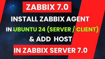 Install zabbix agent in ubuntu 24 | Linux | Zabbix agent