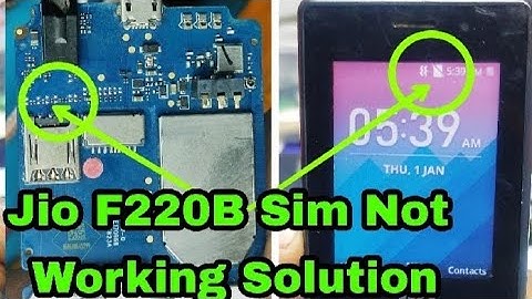 जियो फोन में सिम नहीं बता रहा है||jio phone insert sim solution||f220 insert sim