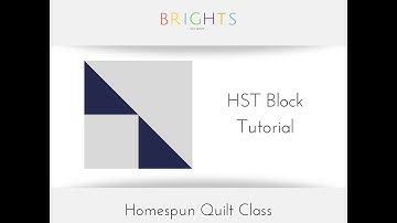 Homespun Quilt Along: Half Square Triangle Block