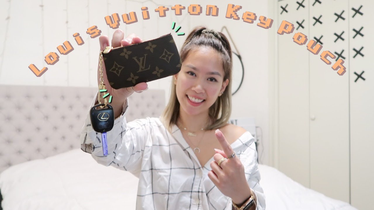 LOUIS VUITTON KEY POUCH CLES | UNBOXING REVIEW FIRST IMPRESSION - YouTube