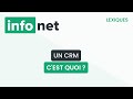 Un crm cest quoi  dfinition aide lexique tuto explication