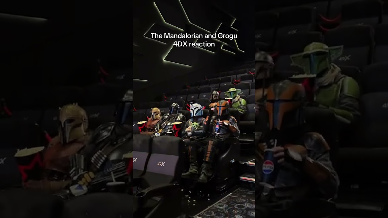 This is the Way! Our Mandalorian’s went all out for their 4DX Reaction 🪖💚 | Cineworld