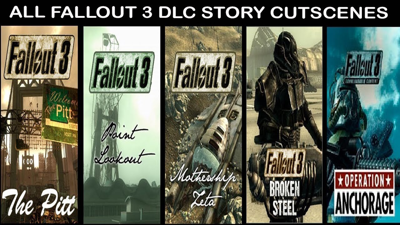 Fallout 3 All Dlc Cutscenes Game Movie Full Story Youtube