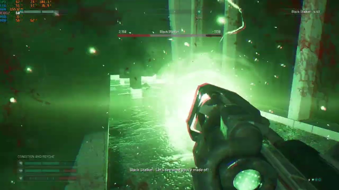 chernobylite late game fighting black stalker (hard difficulty)