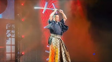 RYAN HAYASHI Samurai Sword Act at Winter Revue Show in Germany