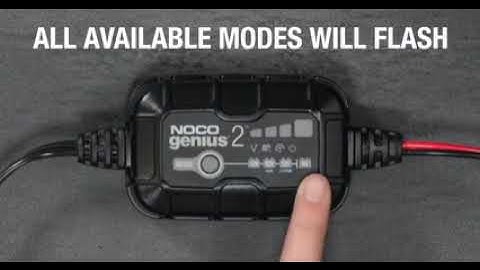 NOCO Genius2 Portable Automatic Battery Charger/Maintainer  6/12 Volt Model# GENIUS2