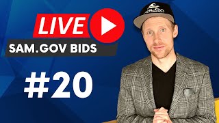 🔴 SAM.gov LIVE Bid Training #20 | Federal Government Contracts Solicitations on SAM