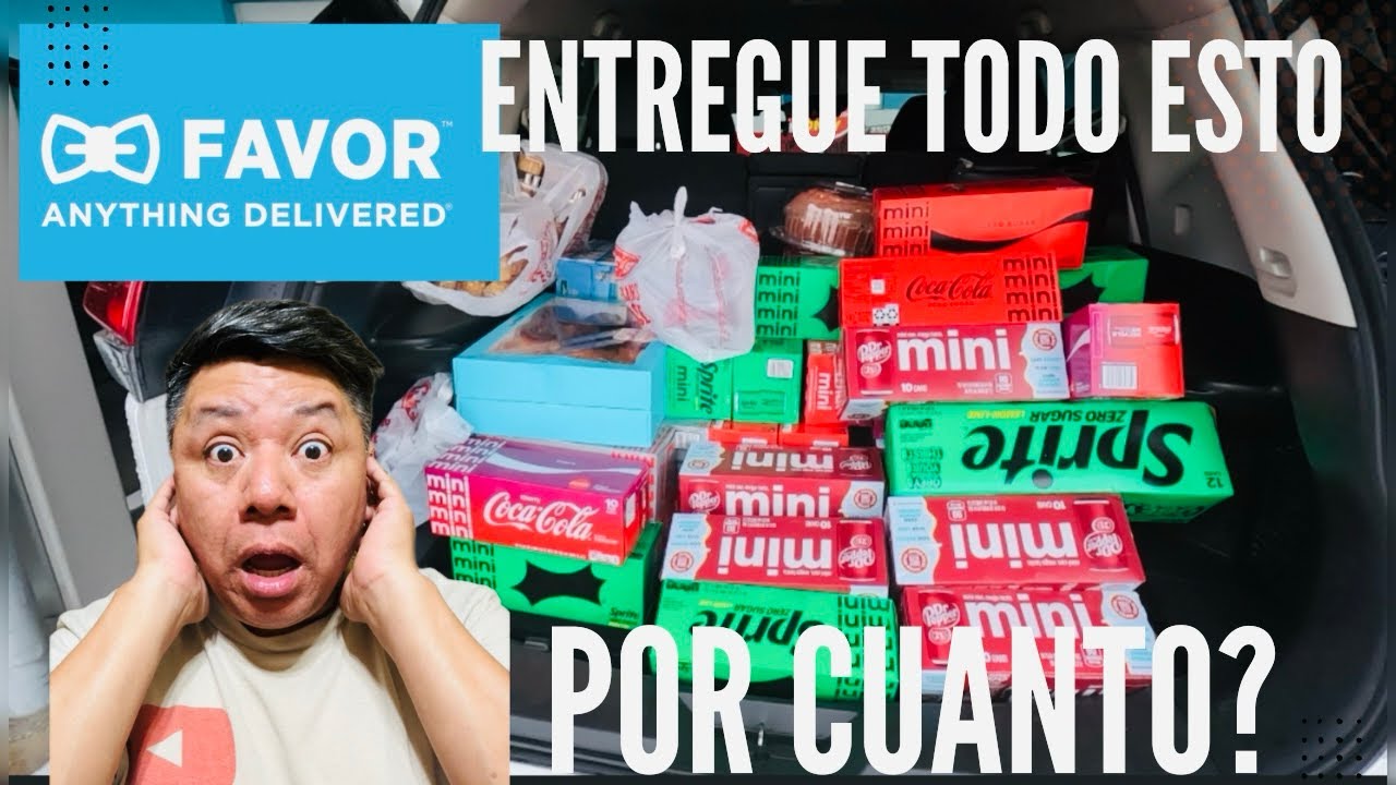 ENTREGUÉ 104 ARTÍCULOS CON LA APP de “FAVOR”. #deliveryapps #favor #ubereats #doordash