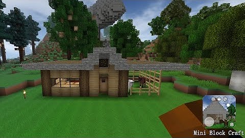 Mini block craft || How to build a simple survival house || part-11 ||