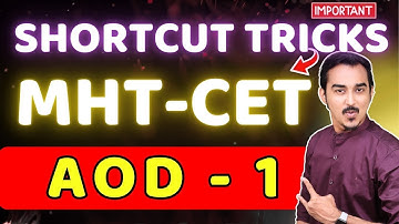 APPLICATION OF DERIVATIVES SHORTCUTS | AOD | S-1 | MHTCET 2025 | MHT CET SHORTCUTS | JEE SHORTCUTS
