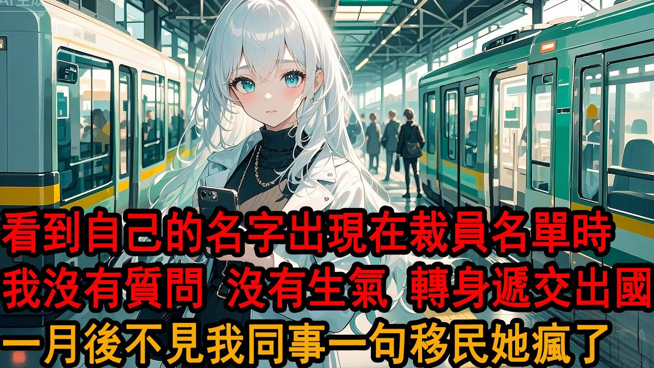 裁員名單出來時,我看到自己的名字赫然出現在最後一行。她卻讓我理解：阿誠比你更需要這個職位，我沒說話，轉身默默收拾行李離開，1月後我還沒出現，同事一句博達出國進修她徹底慌了神