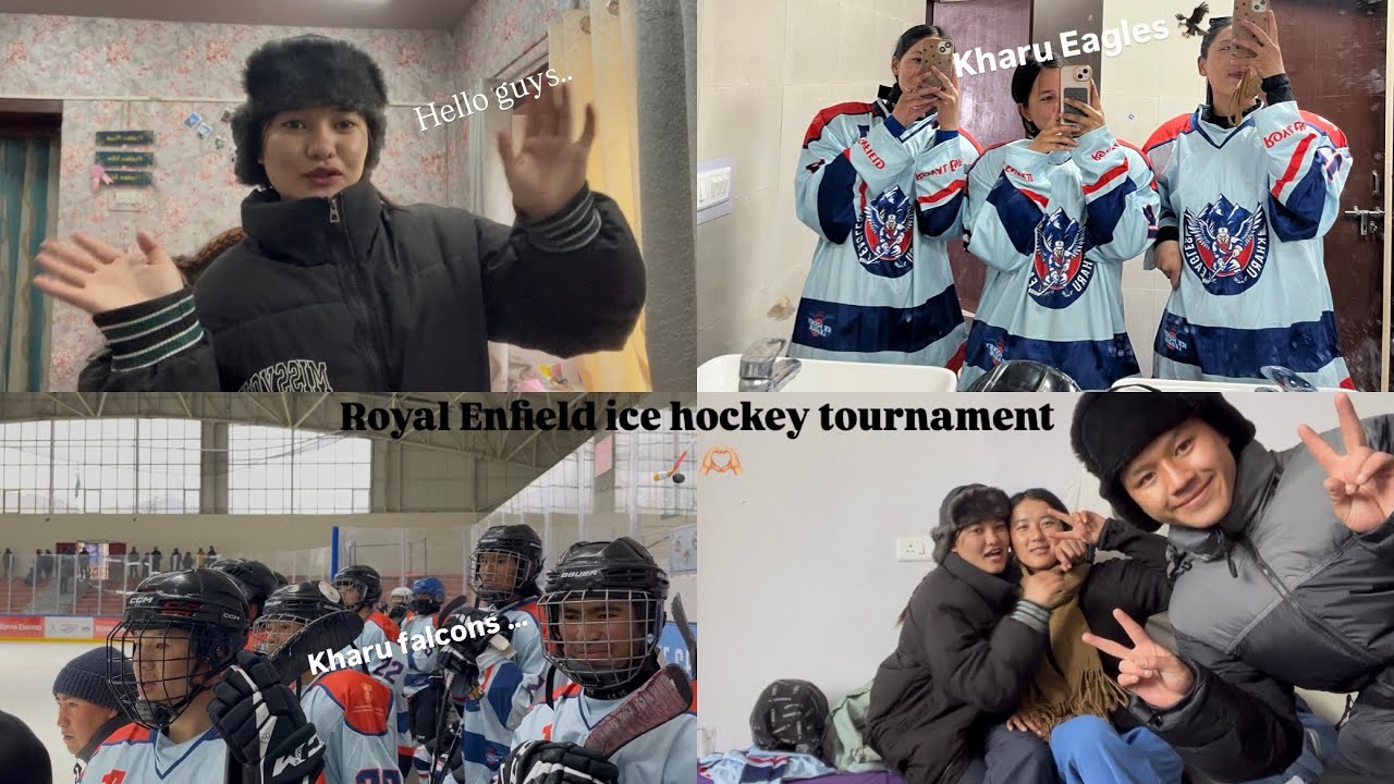Royal Enfield Ice hockey tournament at nds 🏒🫶🏼|| Match day🏒|| 