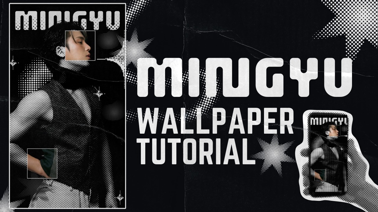 Mingyu SEVENTEEN SVT 🌟 Poster Canva Aesthetic | Minimalist Poster Tutorial | Canva for beginners