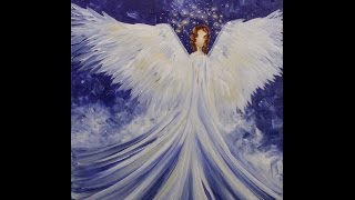painting angel acrylic step beginners canvas winter easy paintings beginner paint tutorial tutorials simple jane wings steps abstract
