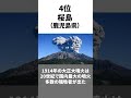 噴火したらヤバイ日本の火山ランキングTOP5 #shorts