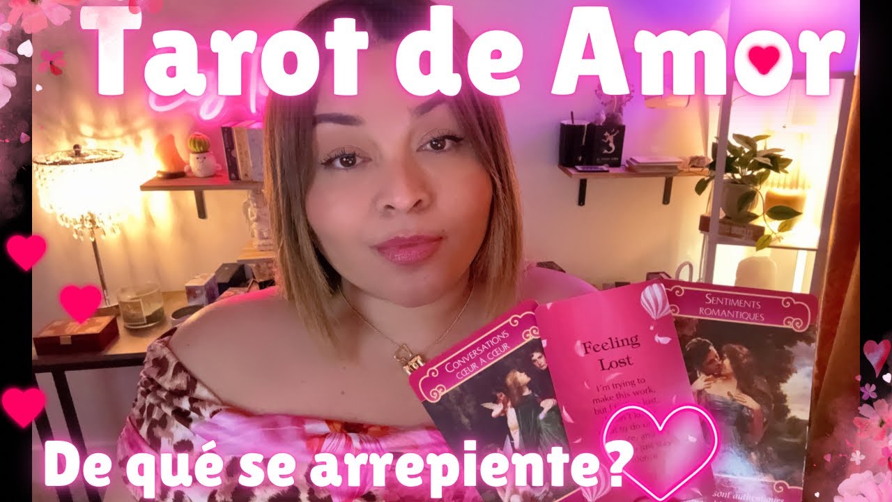 De qué se arrepiente la persona en tu mente? El Tarot y su corazón no te mienten❤️ Tarot de Amor 