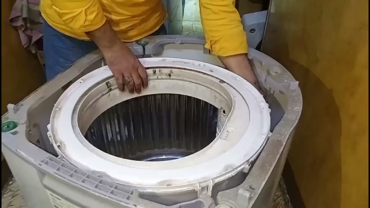 أول مرة على اليوتيوب فك وتركيب غساله شارب فوق اتوماتيك خطوه بخطوه 01055610512