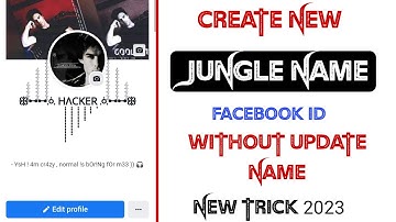 How to create jungle Facebook name // facebook jungle I