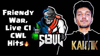 Friendly War, Live C1 CWL Hits | Clash of Clans - Coc