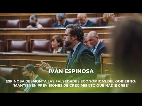 Espinosa desmonta las falsedades económicas del Gobierno