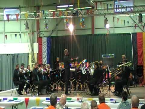 The Cossack gespeeld door Brassband Harp en Luit-V...