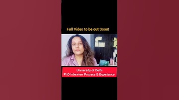 PhD Interview Experience at DU! Video coming out soon! 🤗 #phd #ugcnetexam #delhiuniversity